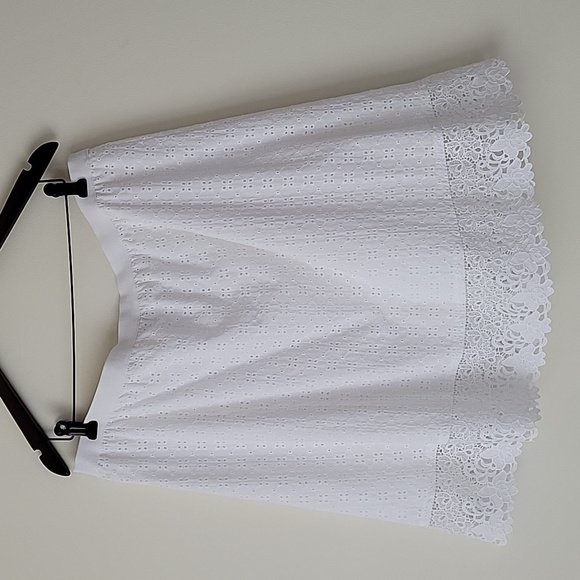 IMNYC Isaac Mizrahi Women's White Eyelet Lace Skirt- Size XL- New! - Picture 5 of 8